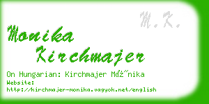 monika kirchmajer business card